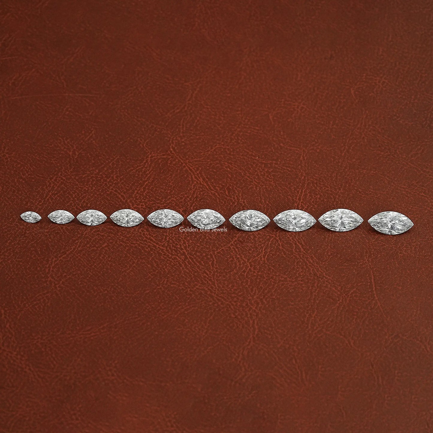 View of Marquise Cut Lab Grown Loose Diamond In Colorless