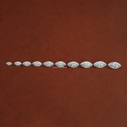 View of Marquise Cut Lab Grown Loose Diamond In Colorless