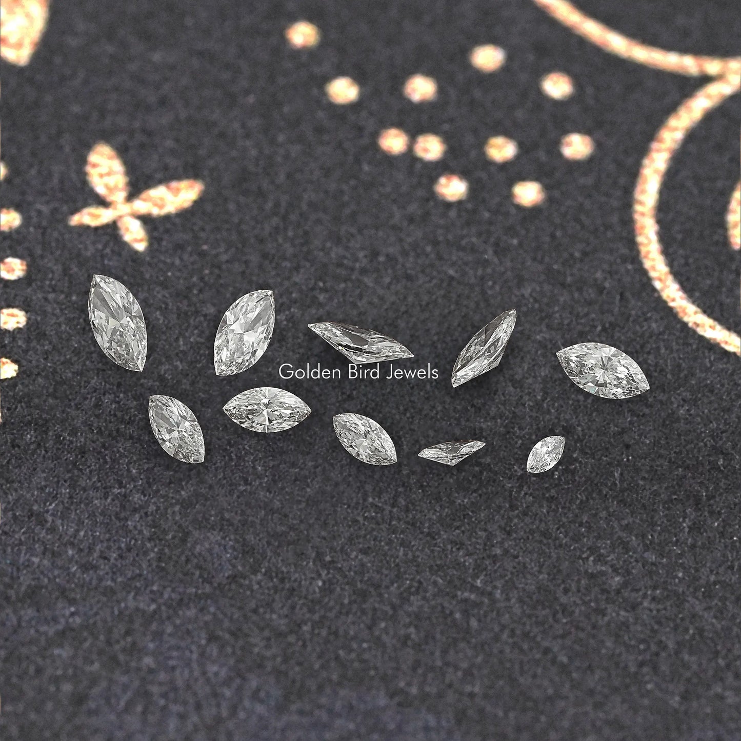 View of Marquise Cut Lab Loose Diamond