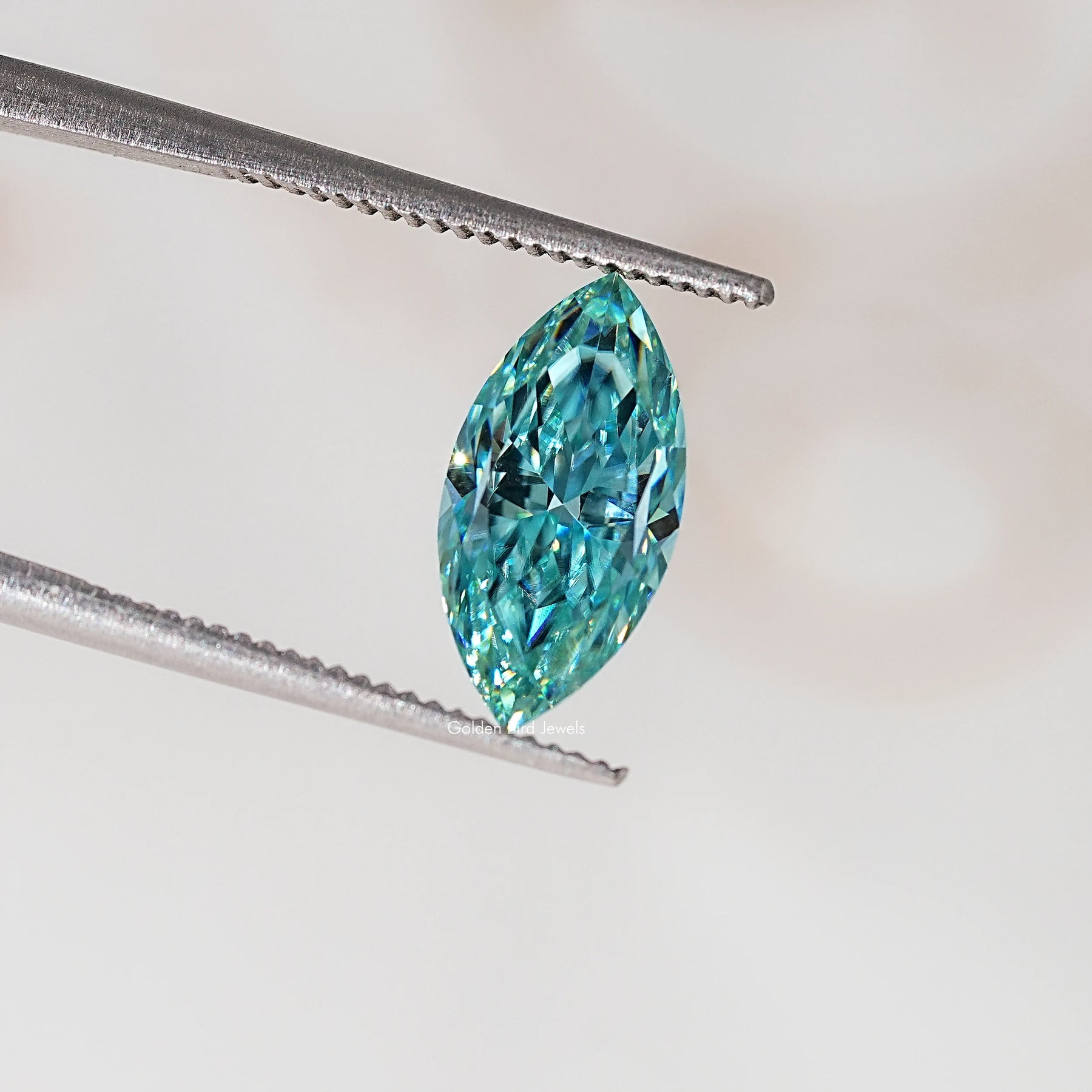 Blue Marquise Cut Moissanite Loose Stone