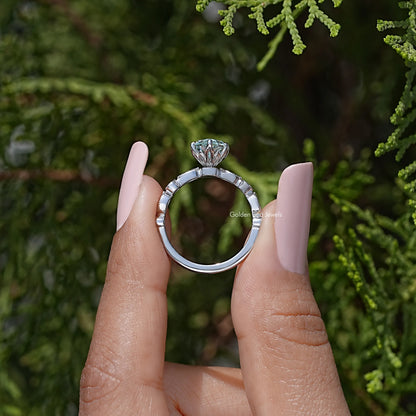 Dutch Marquise Moissanite Gemstone Engagement Ring