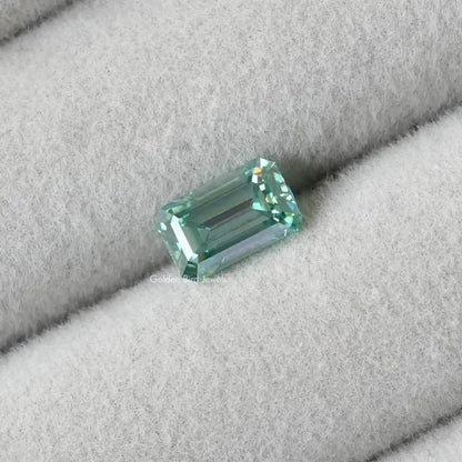 View Of Emerald Cut Loose Moissanite Stone
