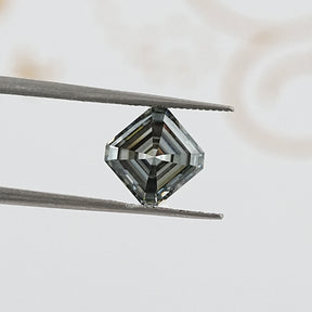 tweezers  View of Criss Cut Moissanite Loose Stone for Anniversary Rings