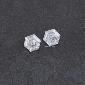 Hexagon Cut Moissanite Loose Pair