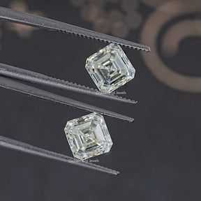 Asscher Moissanite Loose Matching Pair