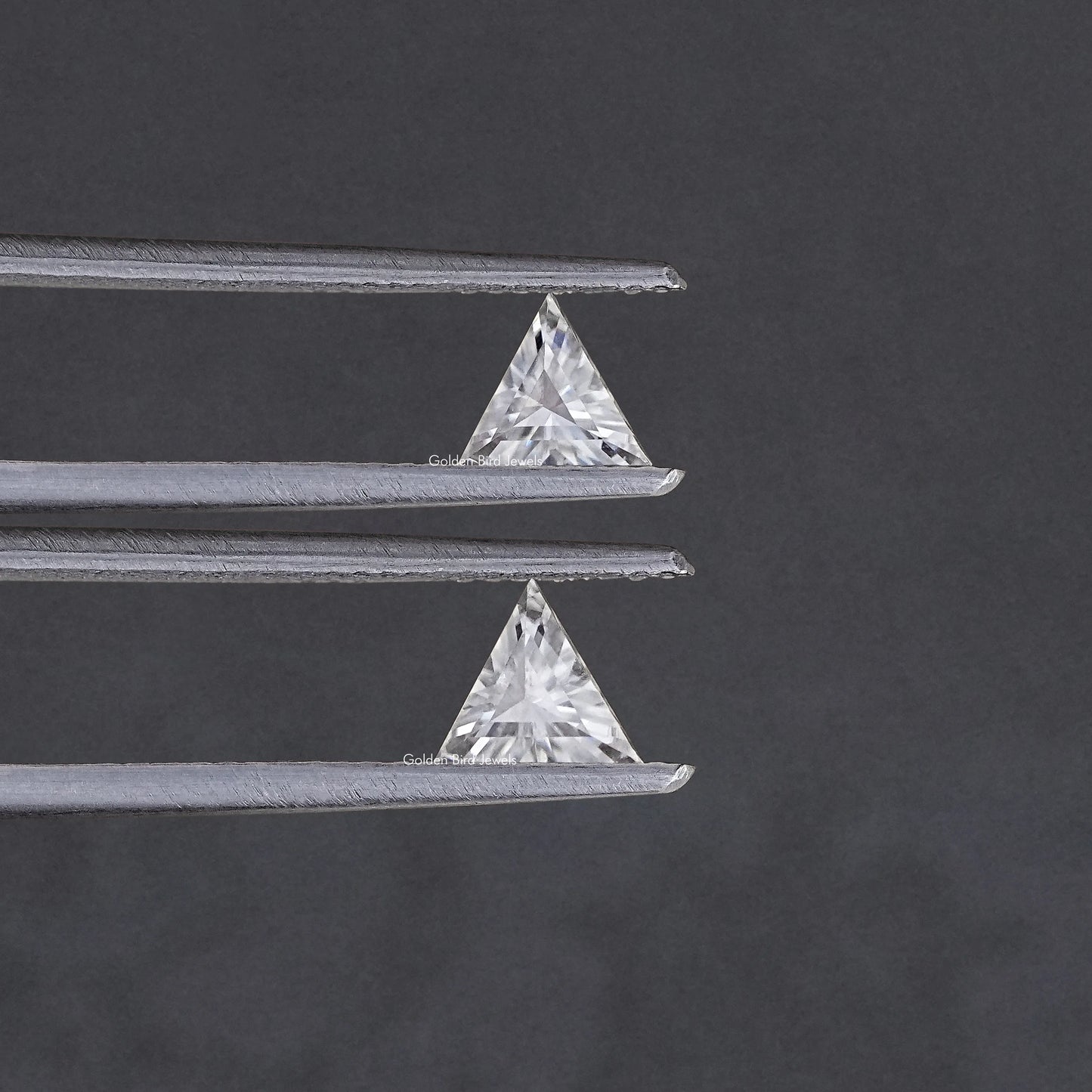 Triangle Cut Loose Moissanite Matching Pair