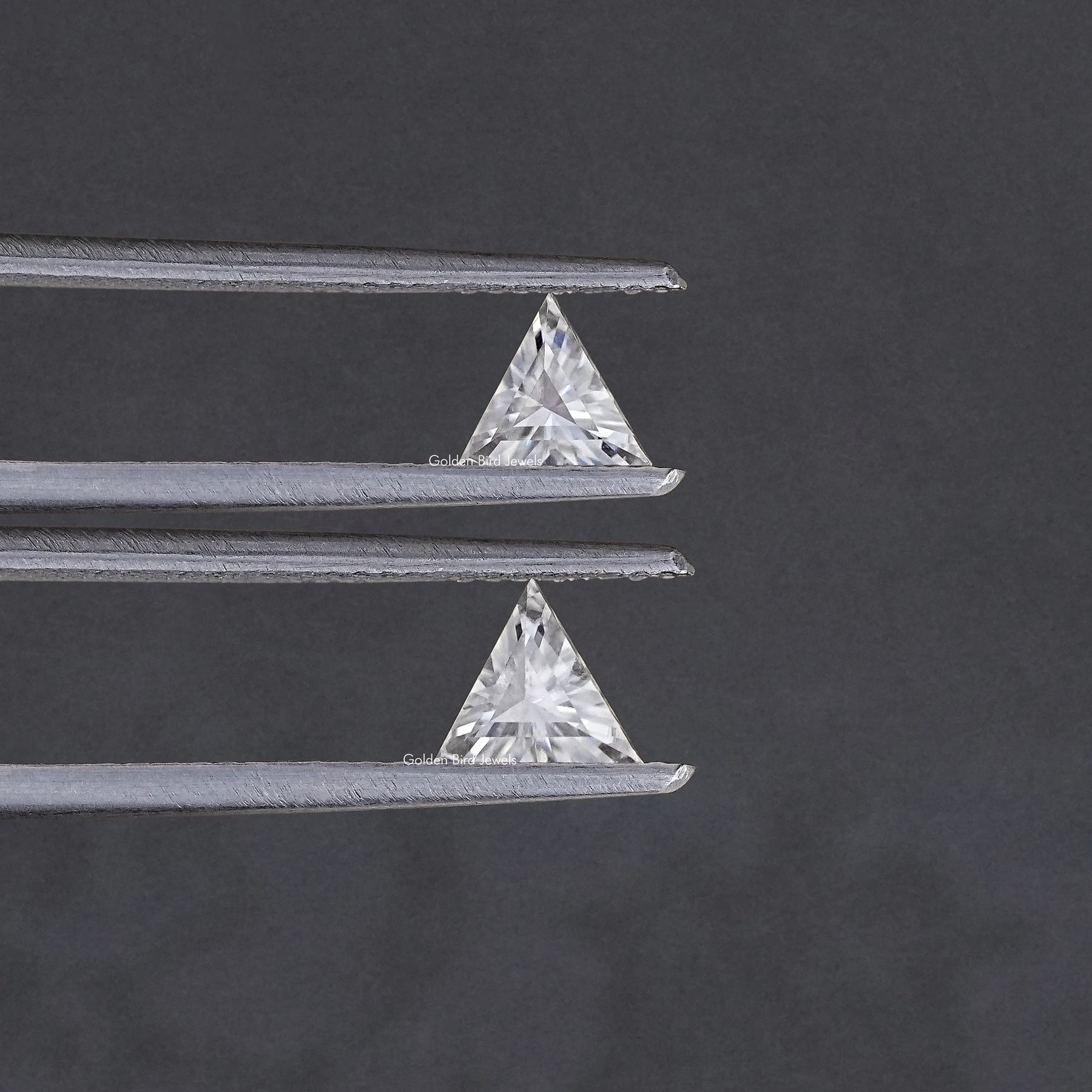 Triangle Cut Loose Moissanite Matching Pair