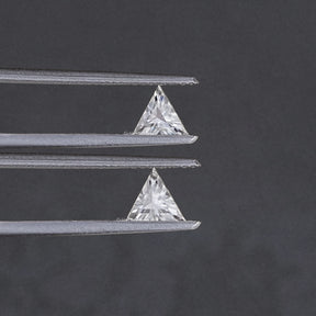 Triangle Cut Loose Moissanite Matching Pair