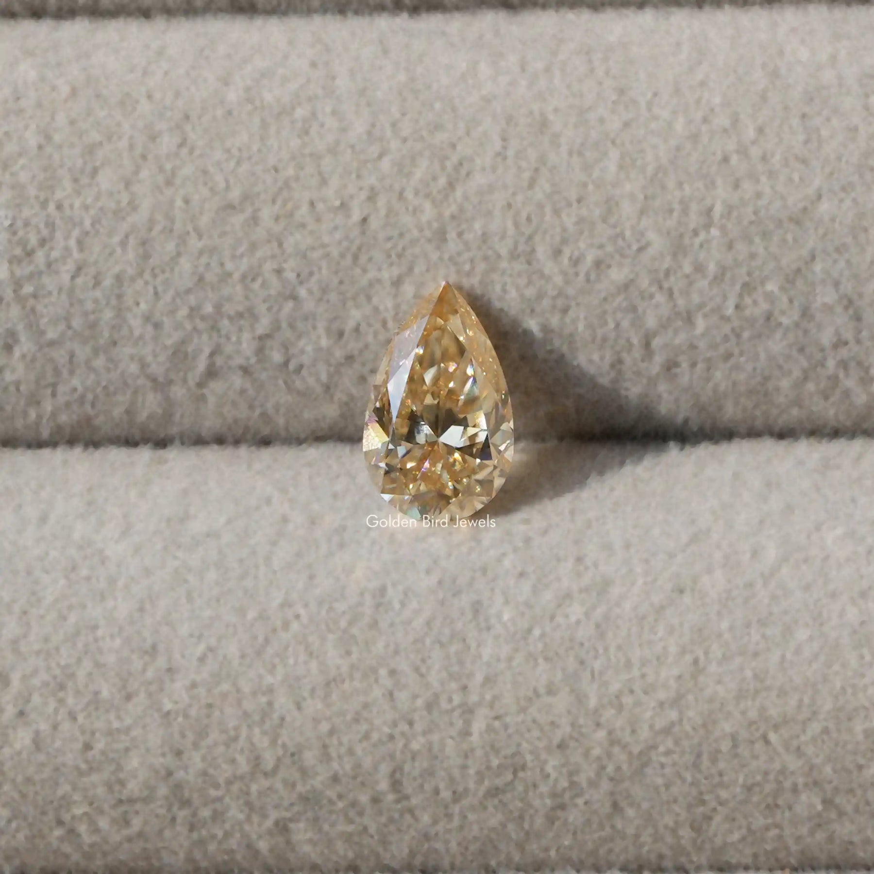 View of Moissanite Pear Shaped Loose Stone 