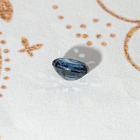 Blue Sapphire Step Cut Oval Loose Moissanite