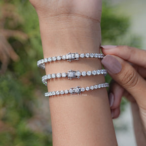 Back View Of Diamond Bridal Bracelet