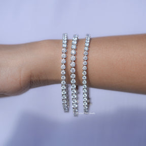 Side View Of Diamond Bridal Bracelet