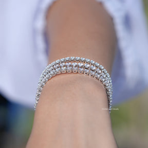 Detailed View of Diamond Bridal Bracelet in Different Sizes