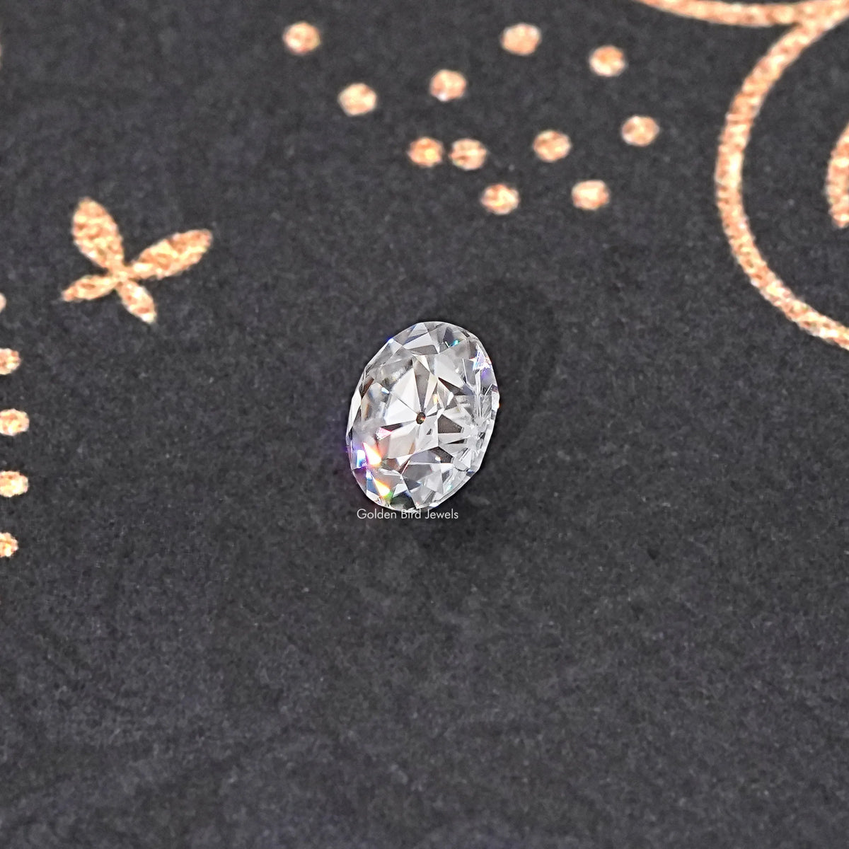 Top View of European Round Loose Moissanite Stone