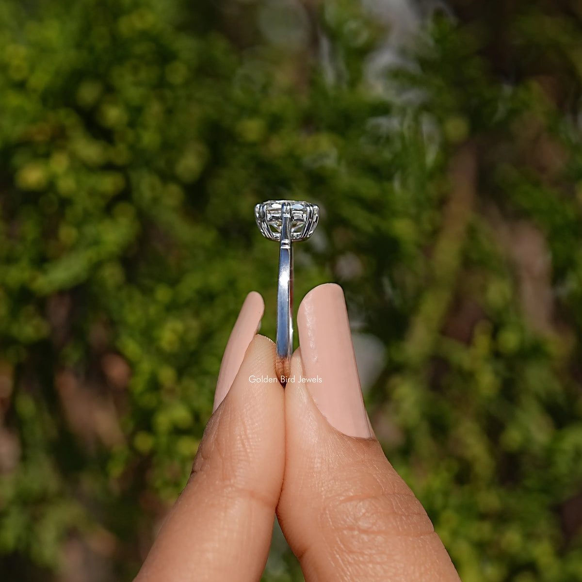 Old Mine Cushion Cut Bridal Ring For Women