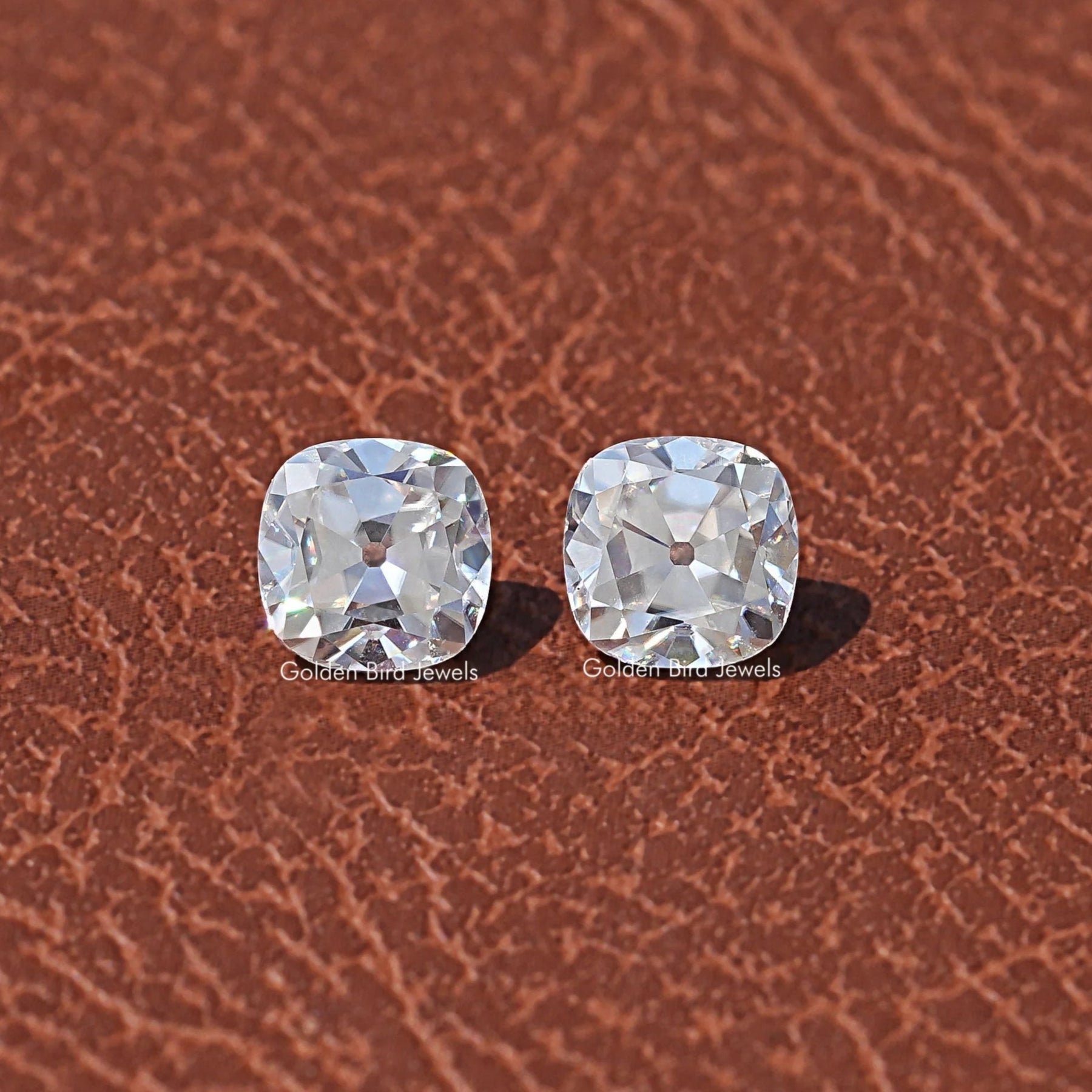 Front View Of Colorless Cushion Cut Loose Stone