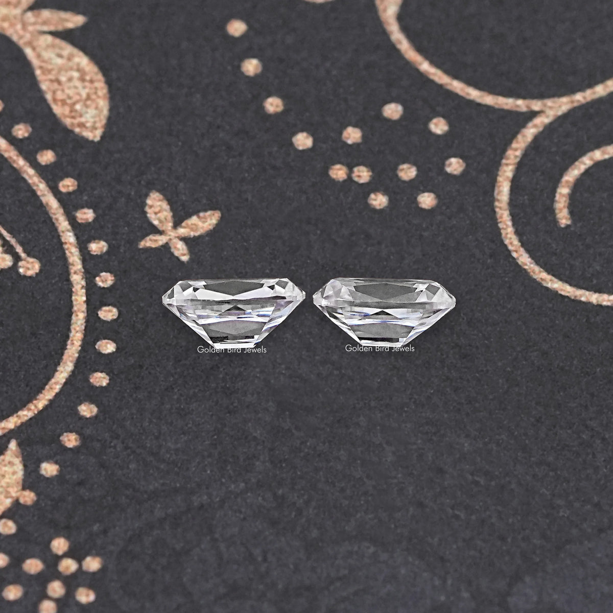 Colorless Old Mine Cushion Moissanite Loose Pair