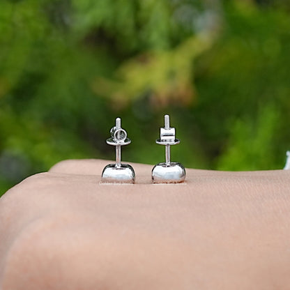 Old Mine Cushion Lab Diamond Milgrain Bezel Studs