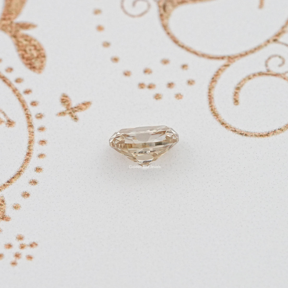 Detailed View Of Old Mine Cushion Cut Loose Moissanite Stone