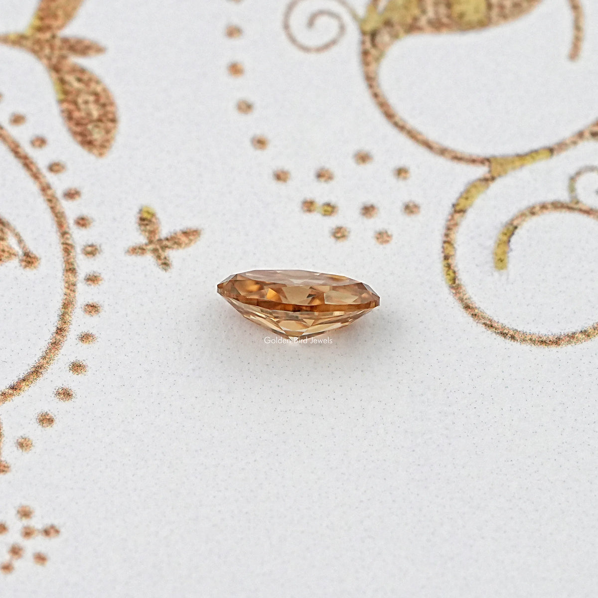 Side View Of Old Mine Moval Cut Loose Moissanite Stone