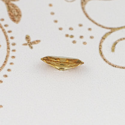 Side View Of Old Mine Marquise Cut Loose Moissanite Stone