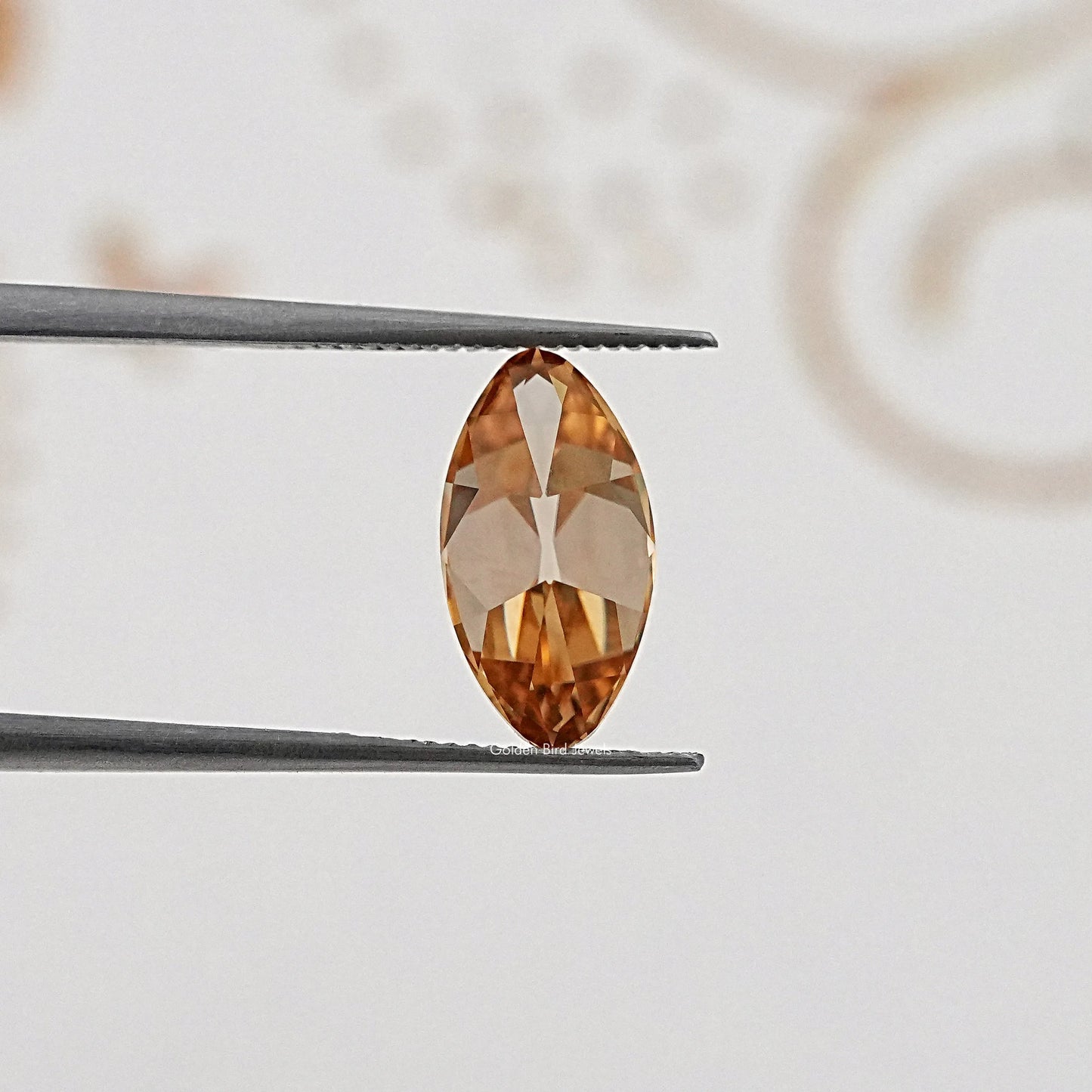 Top View of Old Mine Moval Cut Loose Moissanite Stone
