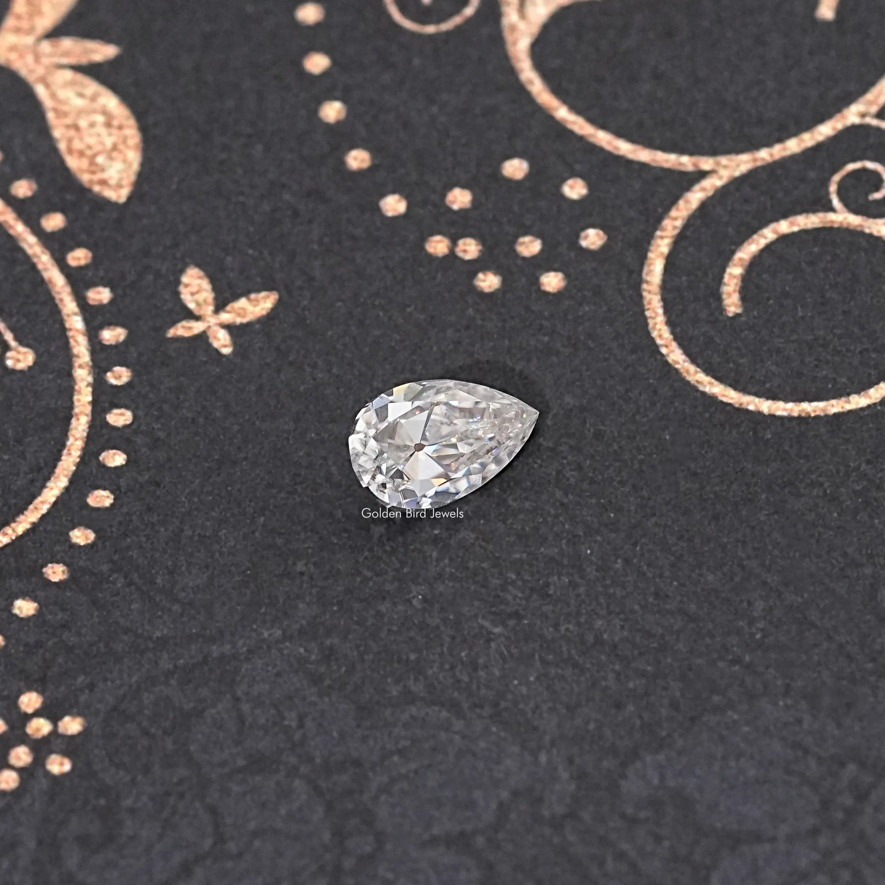 Old Mine Pear Cut Loose Moissanite