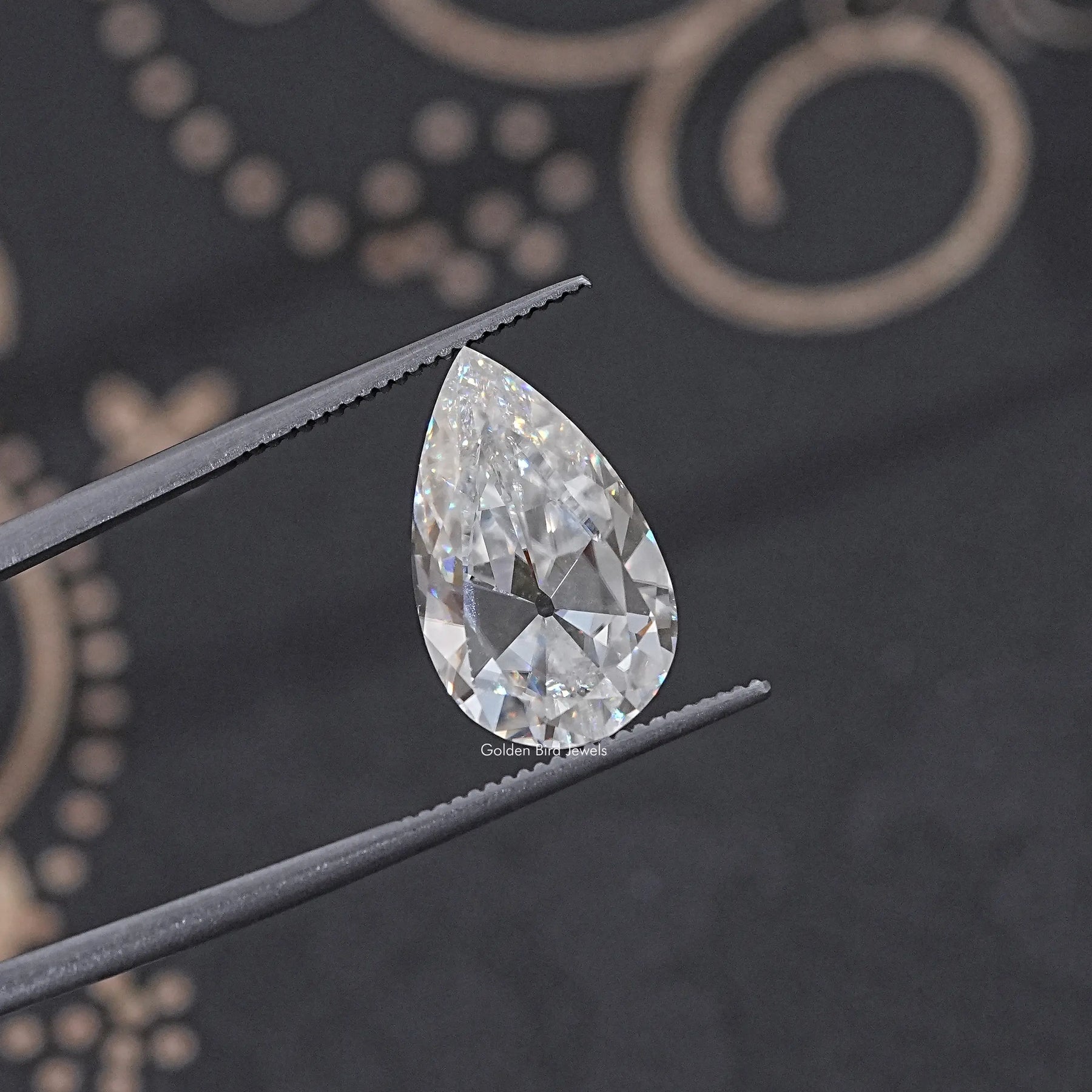 Old Mine Pear Cut Loose Moissanite