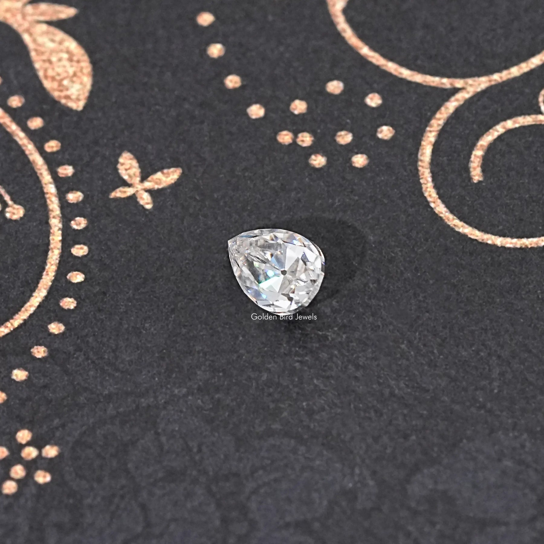 Old Mine Pear Cut Loose Moissanite