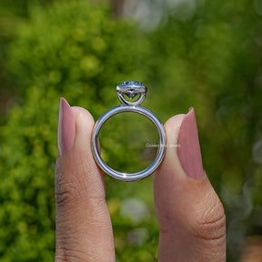 Oval Shaped Moissanite Bridal Wedding Ring Set