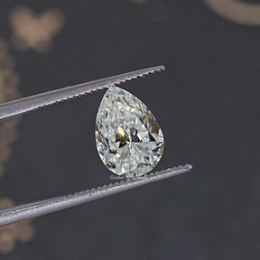 Near Colorless Pear Moissanite Loose