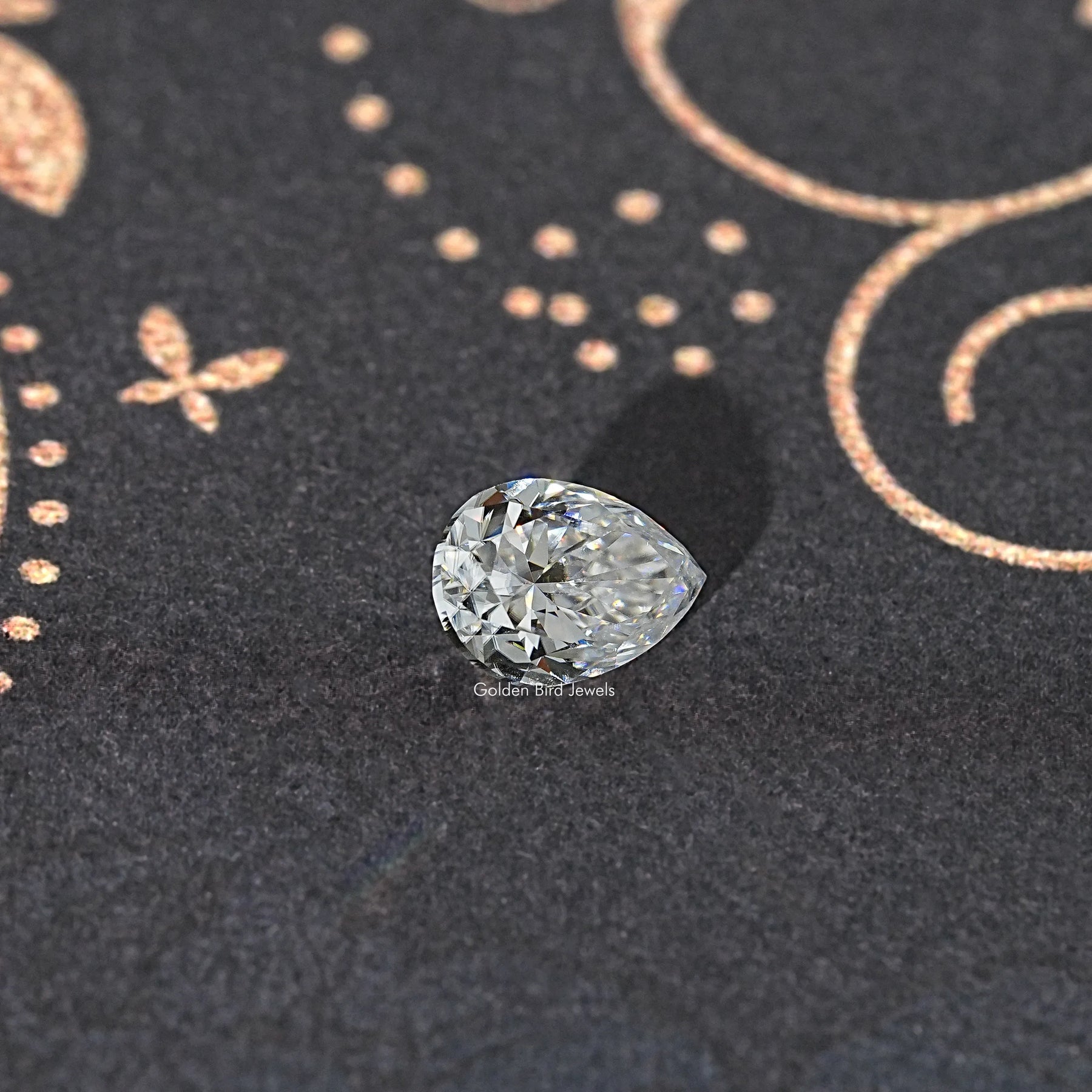 Near Colorless Pear Moissanite Loose