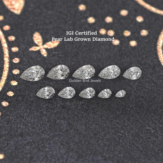 Pear Shaped Lab Grown Diamond