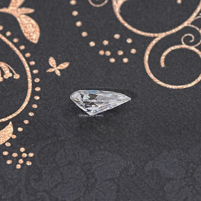 Old Mine Pear Cut Loose Moissanite