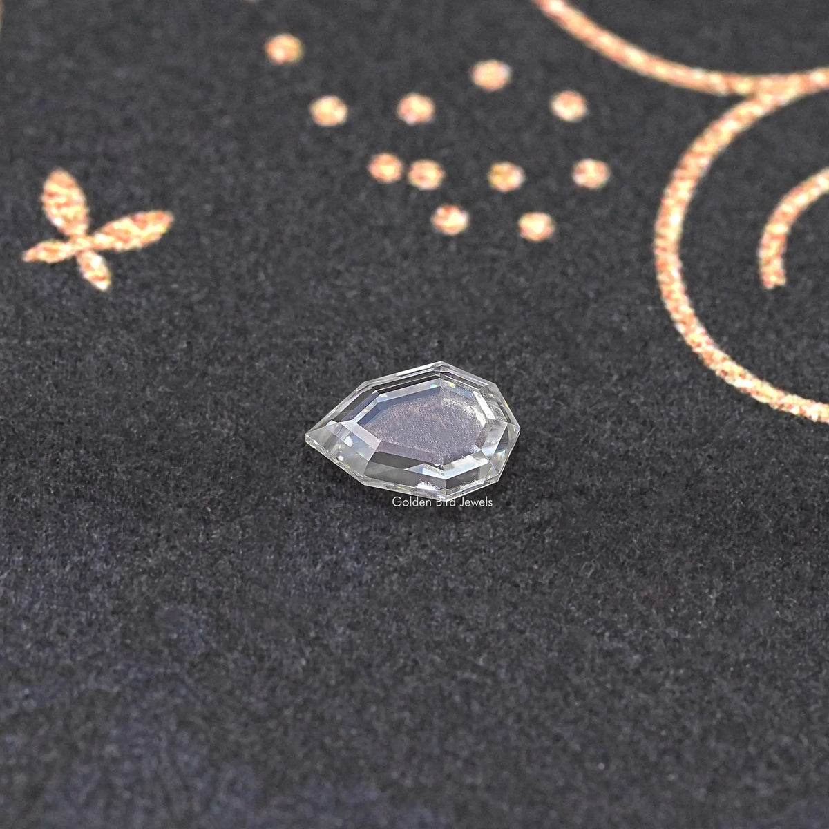 Step Cut Portrait Pear Moissanite Loose Stone