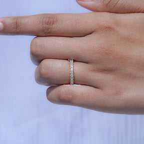 Princess Cut Lab Diamond Full Eternity Band