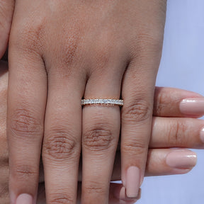 Princess Cut Lab Diamond Full Eternity Band