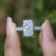 Radiant Cut Lab Diamond Accent Set Ring