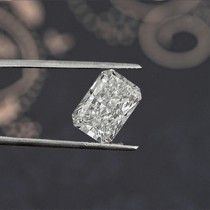 Twijer holding On the Radiant Cut Loose Lab Diamond