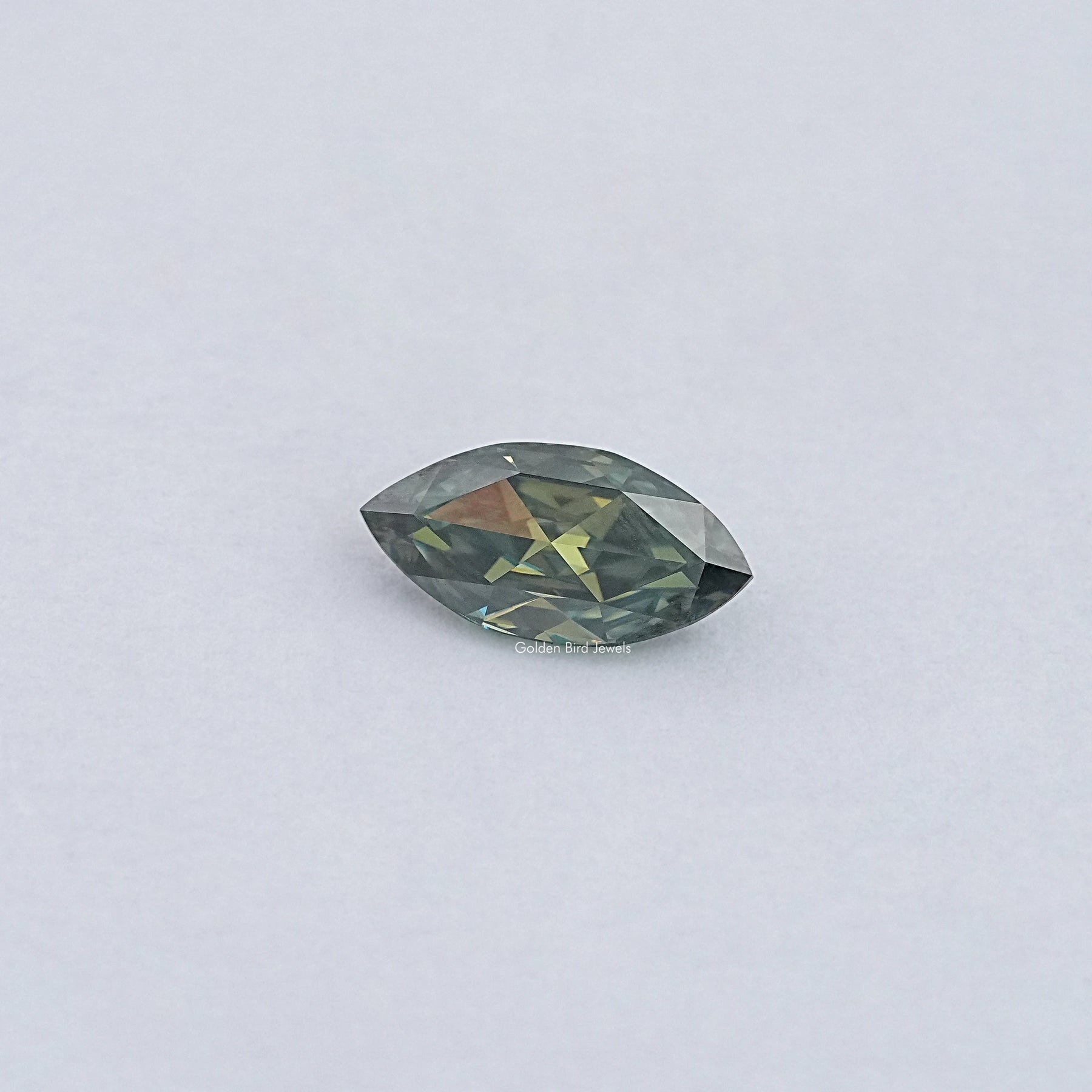 View Of Rose Cut Marquise Loose Moissanite Stone 