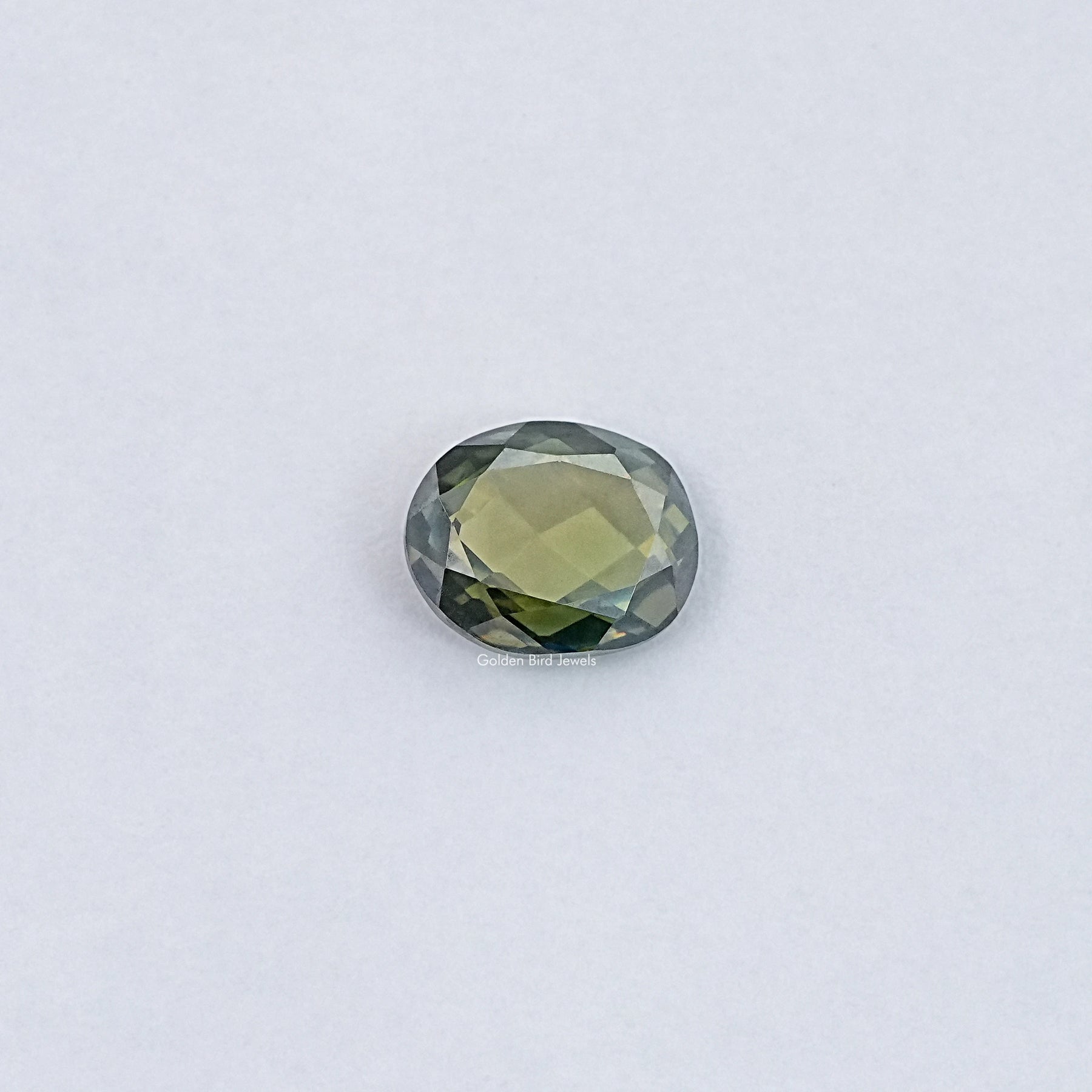 View Of Rose cut Oval Loose Moissanite 

