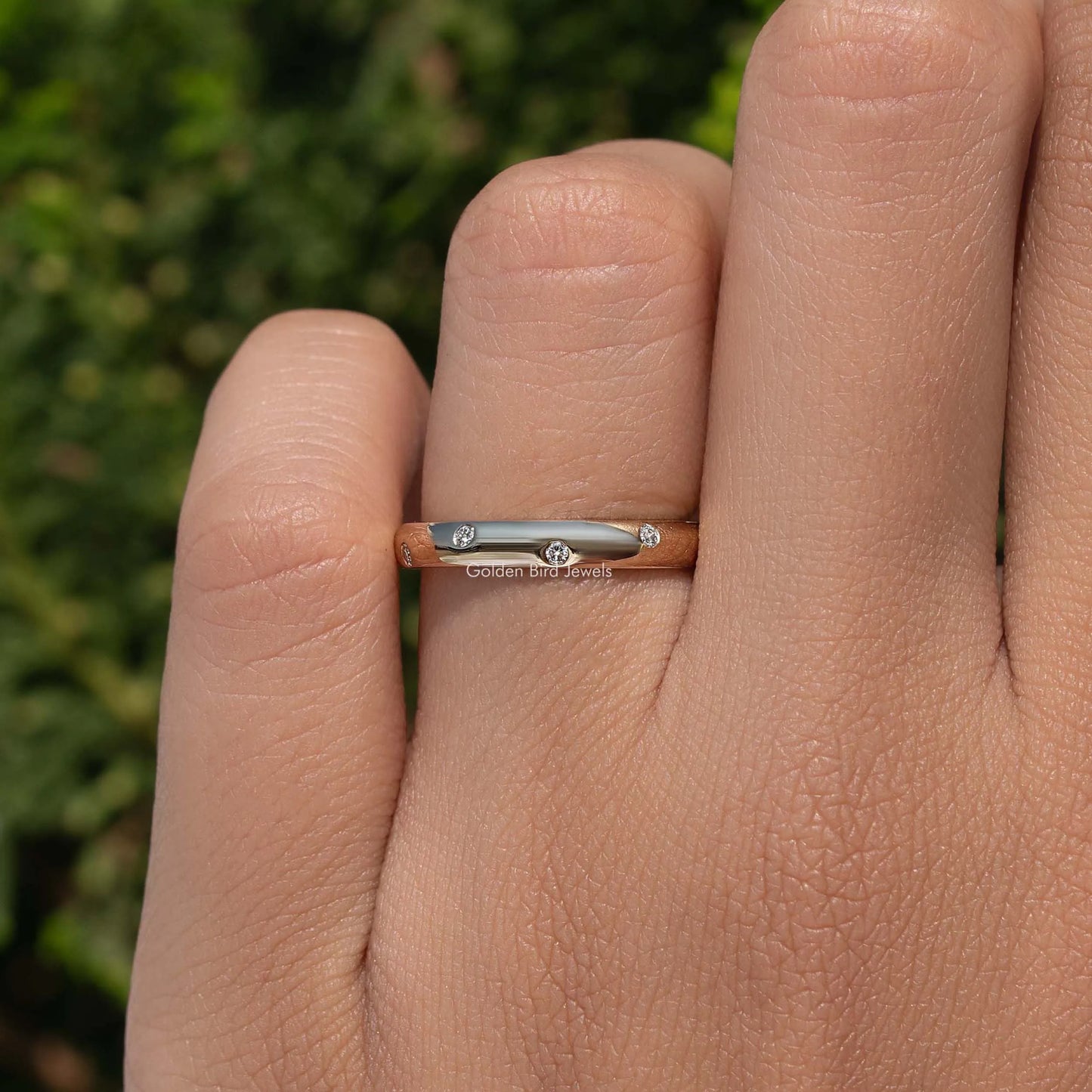 Flush Set Round Diamond Eternity Band