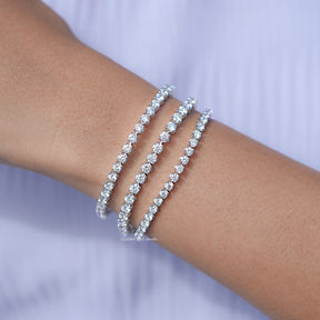 CVD Diamond Bridal Bracelet in Unique Pattern 