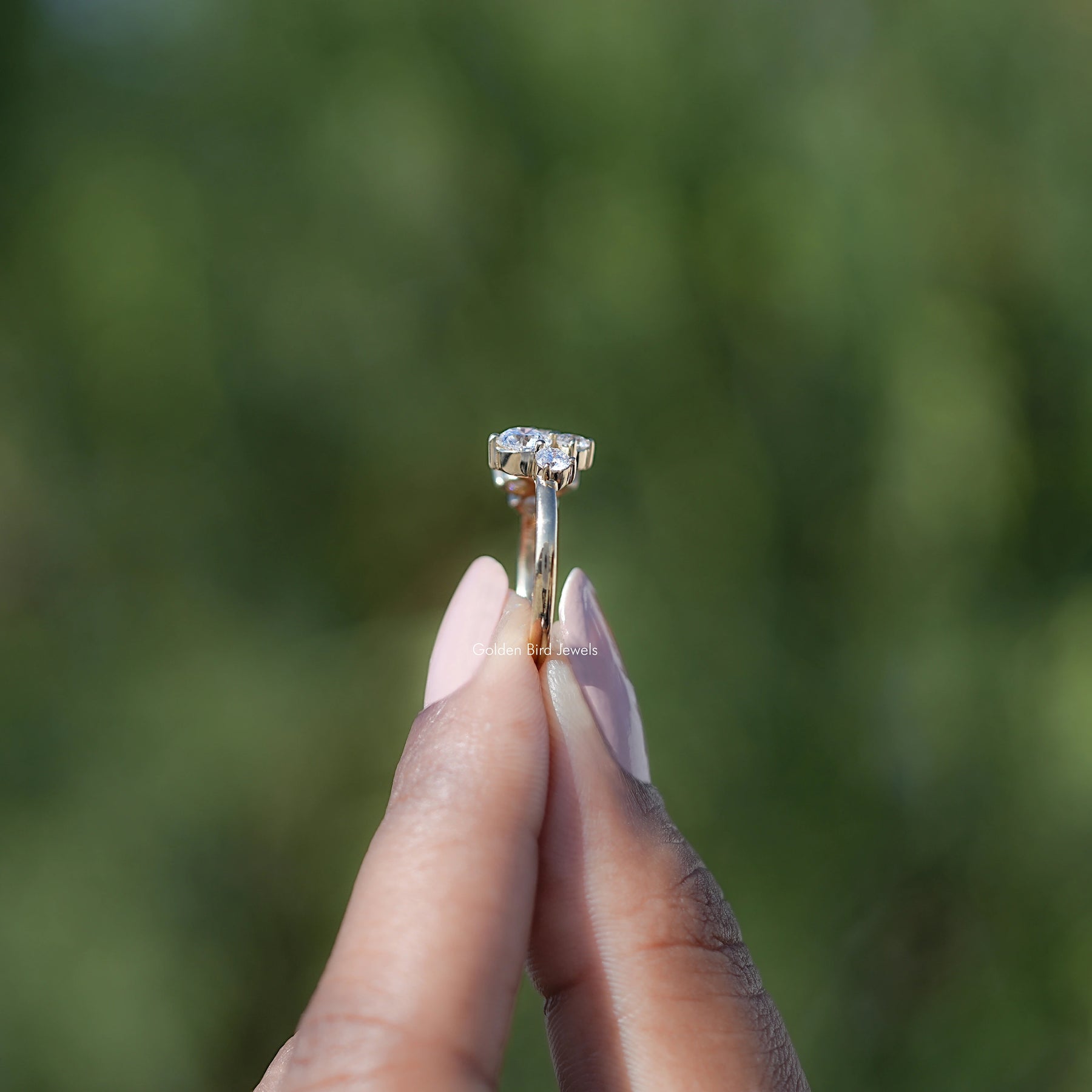 Round Shaped Lab Diamond Engagement Ring