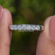 Seven Stone Round Cut Lab Diamond Wedding Band