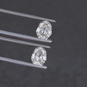 Shield Cut Moissanite Loose Matching Pair