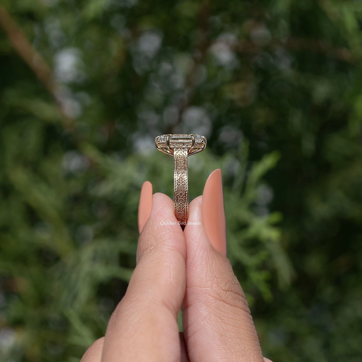 Dutch Marquise  Diamond Solitaire Engagement Ring