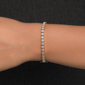 Square Cushion Lab Diamond Tennis Bracelet