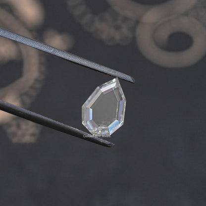 Step Cut Portrait Pear Moissanite Loose Stone