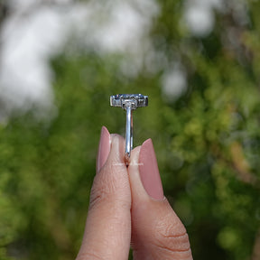 Three Stone Marquise Cut Moissanite Ring